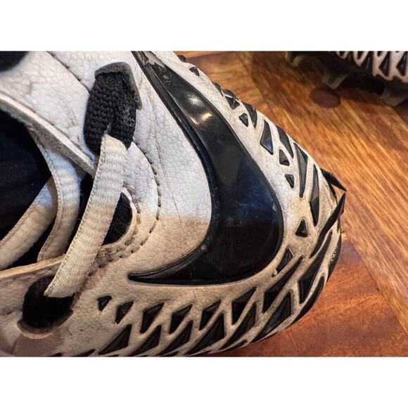 Nike Force Savage Black White Men's Football Cleats Laces Sz 9.5 - Picture 4 of 10